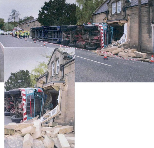 Stone bay window - demolished