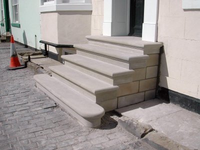 Sandstone steps rebuild